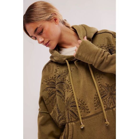 Free People Olive Green Hoodie - Picture 2 of 8